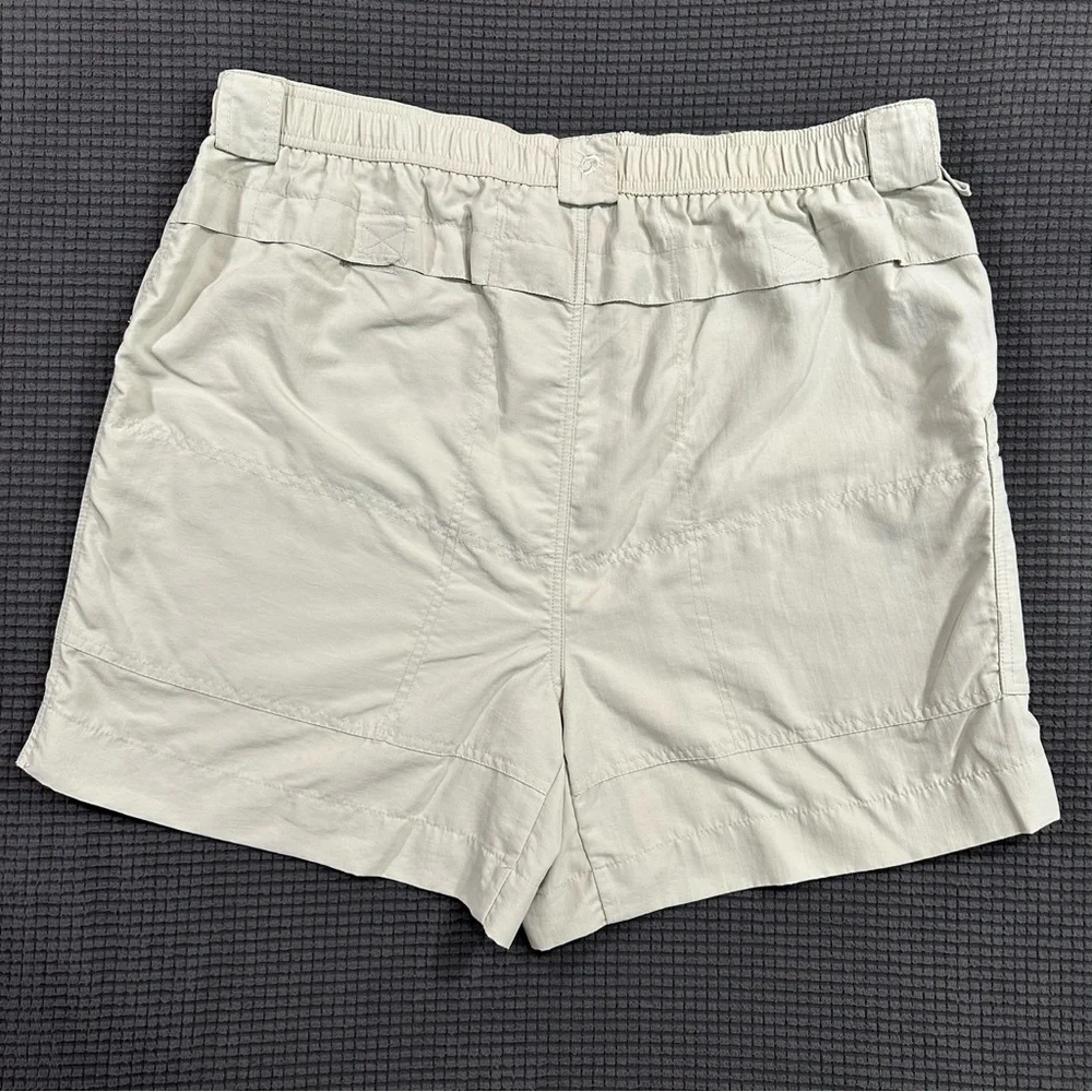 Reel Legends Tan Fishing Shorts Mens 38 Elastic Waist Performance Boat Shorts - Picture 6 of 6